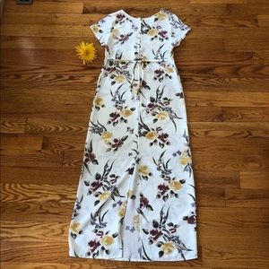SYKO Dresses - SYKO Full Length Floral Dress with Tie-Back SYKO Dresses - SYKO Full Length Floral Dress with Tie-Back